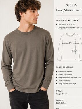 Sperry Long Sleeve Tee Shirt